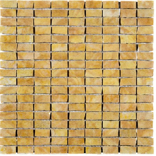 Мозаика La Moderna Meteora Gold 1,5х3, цвет жёлтый, поверхность матовая, квадрат, 300x300