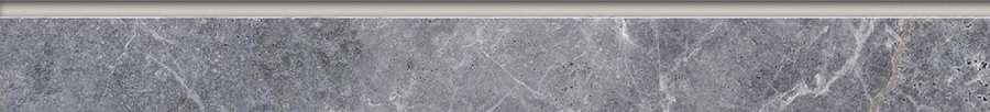 Бордюры Kerranova Marble trend K-1006/MR/p01, цвет серый, поверхность матовая, квадрат, 76x600