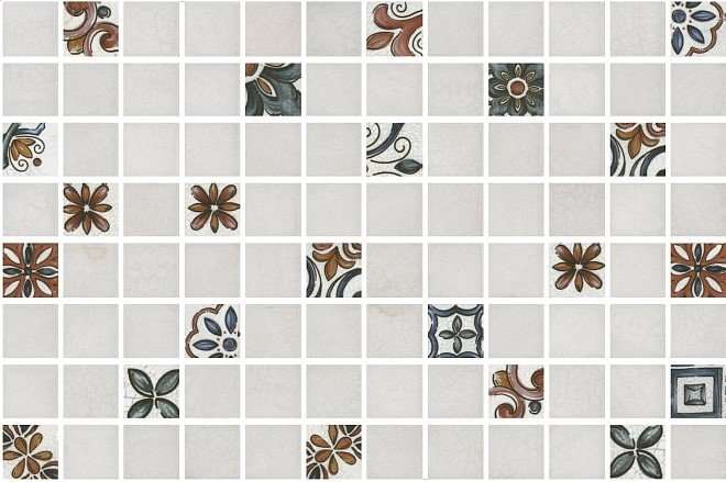 Декоративные элементы Kerama Marazzi Макарена Мозаичный MM880B, цвет белый, поверхность глянцевая, прямоугольник, 200x300