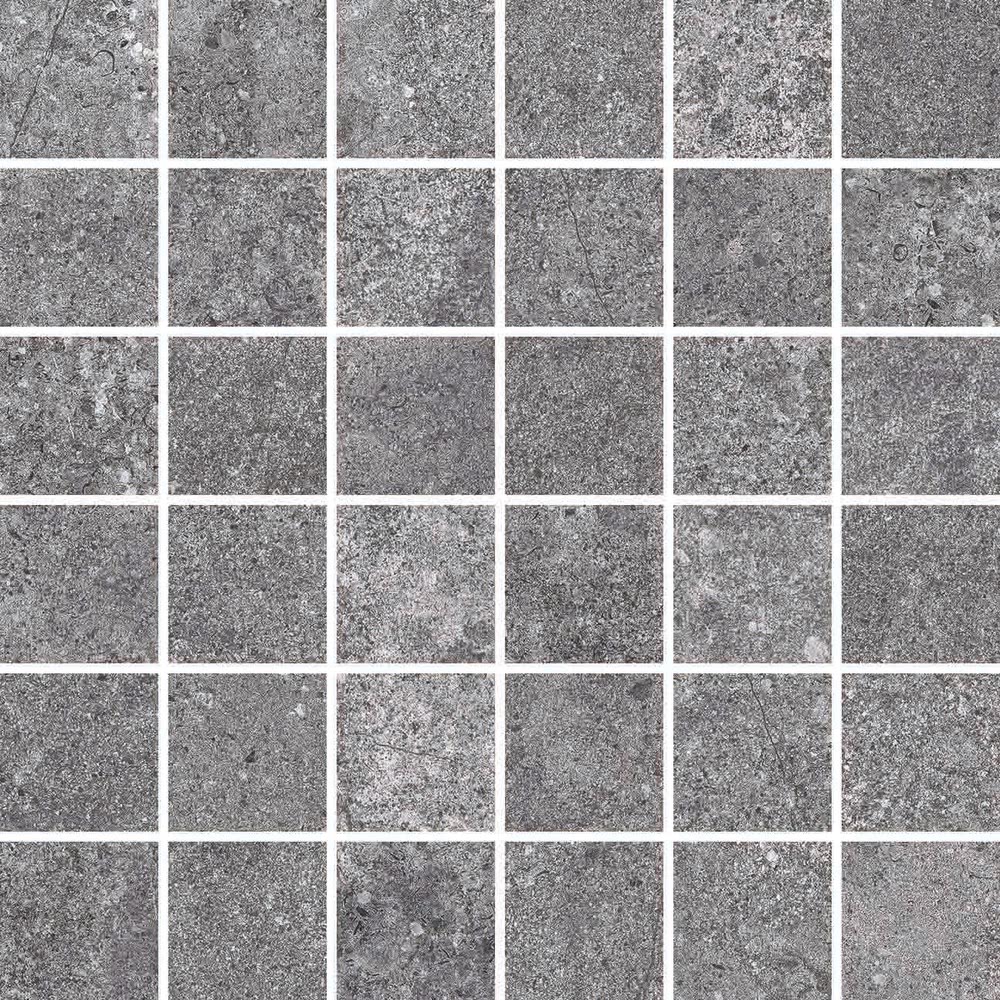 Мозаика Cerdomus Castle Mosaico 4,7x4,7 Dark Grey 64317, цвет серый тёмный, поверхность матовая, квадрат, 300x300