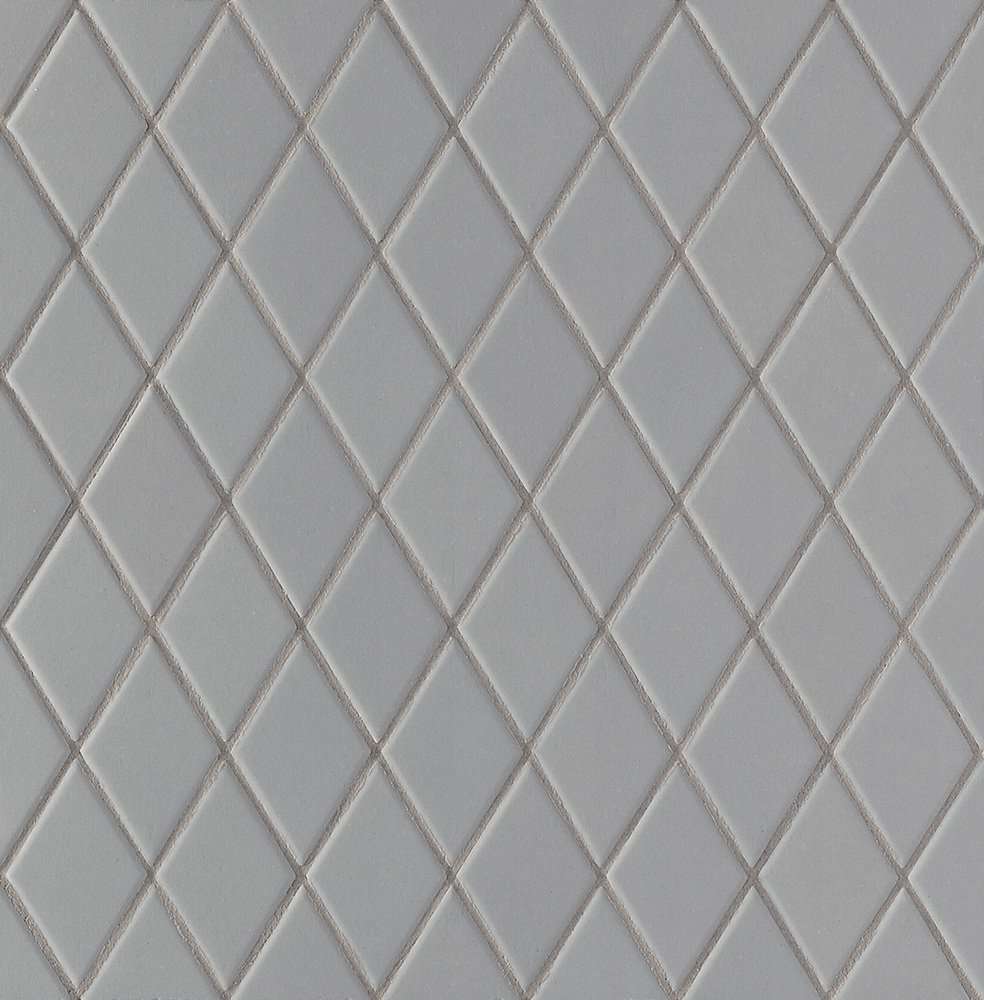 Мозаика Mutina Rombini Losange Grey BORM12, цвет серый, поверхность матовая, квадрат, 275x275