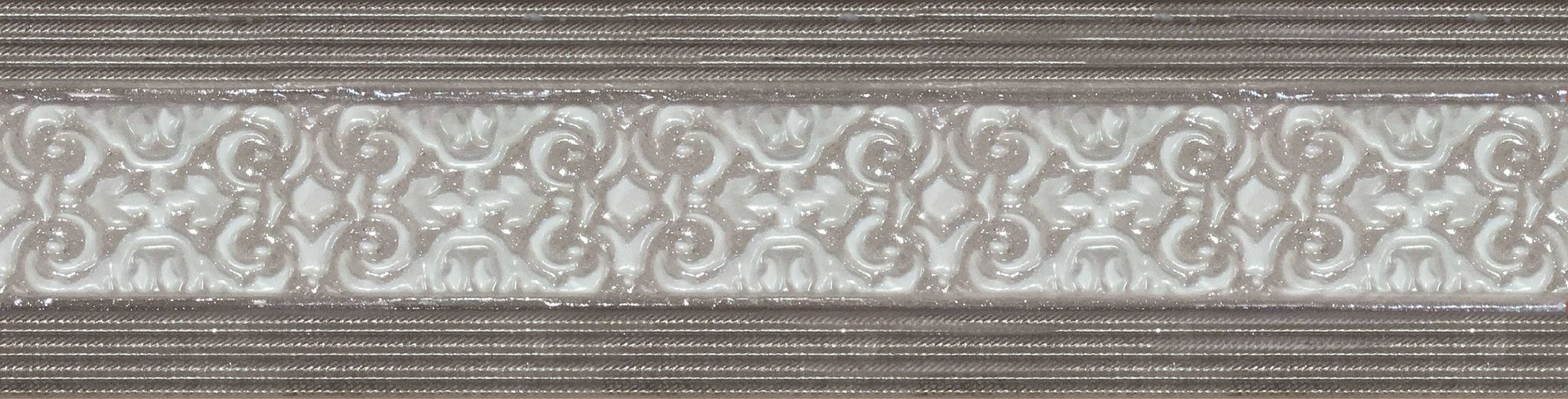 Бордюры Atlantic Tiles Listelo Damir, цвет серый, поверхность матовая, прямоугольник, 75x295