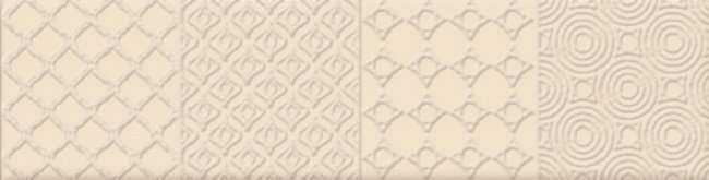 Декоративные элементы Dual Gres Decor Dolce Cream, цвет бежевый, поверхность глянцевая, прямоугольник, 73x300