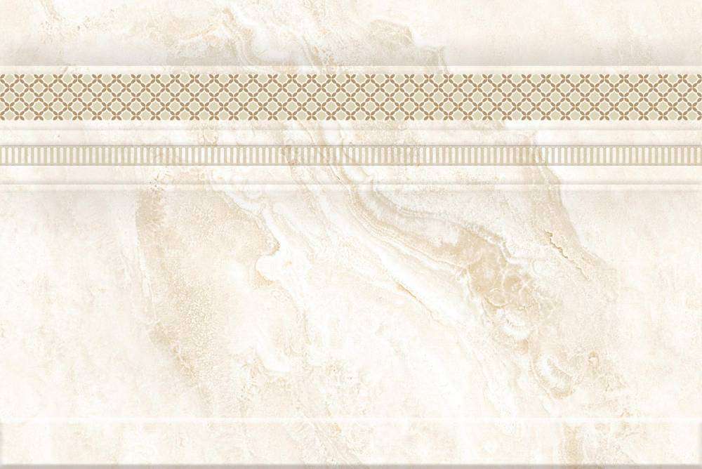 Бордюры Eurotile Crystile Zoc. Beige, цвет бежевый, поверхность глянцевая, прямоугольник, 200x295