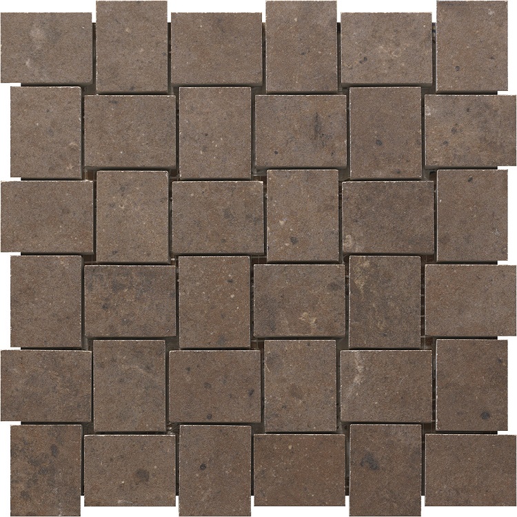 Мозаика RHS Rondine London Brown Mosaico J86026, цвет коричневый, поверхность матовая, квадрат, 300x300