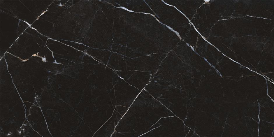 Керамогранит STN Ceramica Mussah Black Pul, цвет чёрный, поверхность полированная, прямоугольник, 600x1200