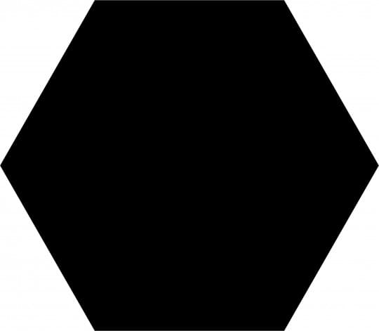 Керамогранит Dune Shapes Hexaline Black 188001, цвет белый, поверхность матовая, шестиугольник, 215x250