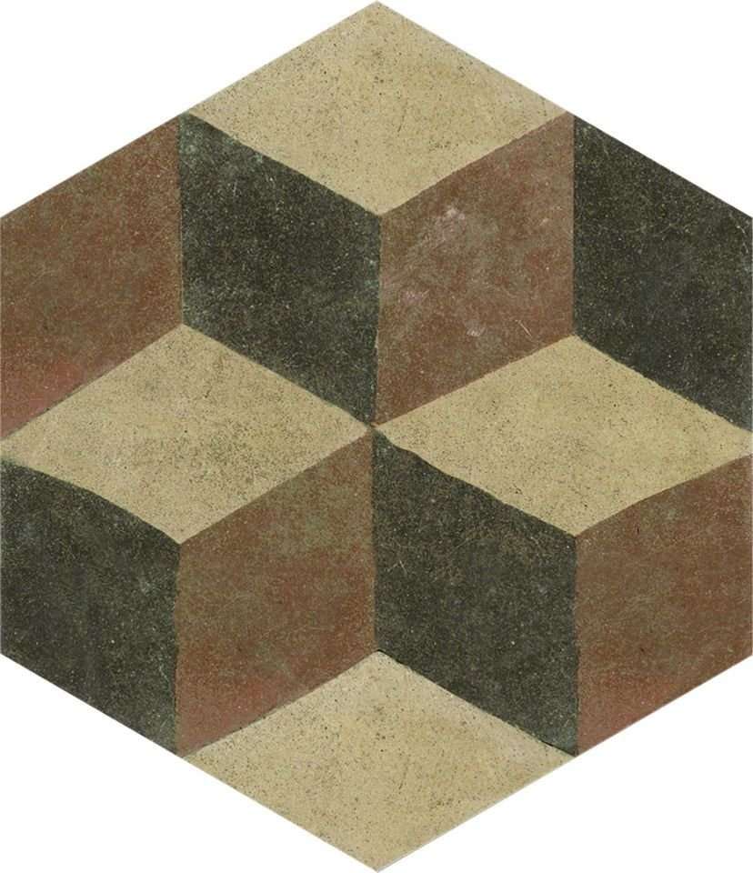 Декоративные элементы Fap Firenze Deco Beige fK6H, цвет коричневый, поверхность сатинированная, шестиугольник, 216x250