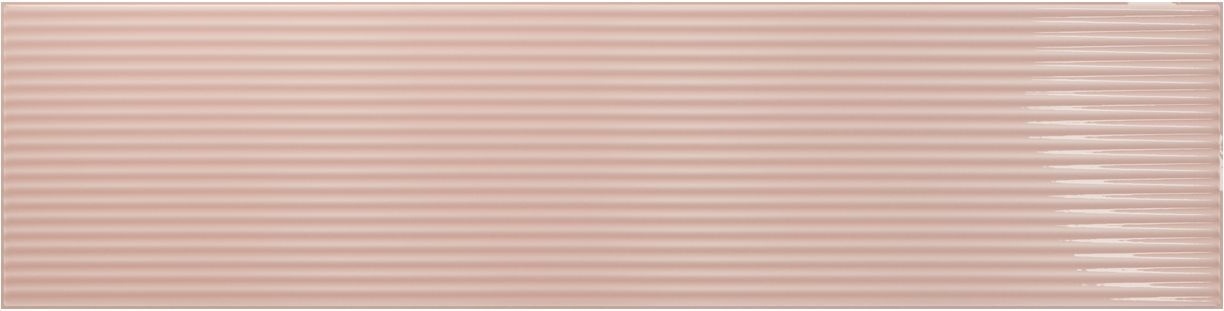 Керамическая плитка Amadis Плитка Stripes Fressia 8436552229538, цвет розовый, поверхность глянцевая рельефная, прямоугольник, 65x261