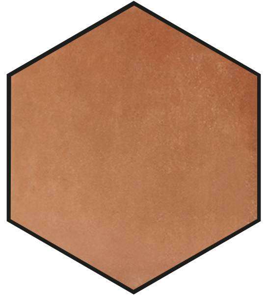Керамогранит Cerdomus Crete Esagona Terracotta 88635, цвет терракотовый, поверхность матовая, шестиугольник, 198x228