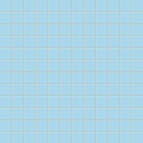 Мозаика Ce.Si Matt Marina Su Rete 2,5x2,5, цвет голубой, поверхность матовая, квадрат, 300x300