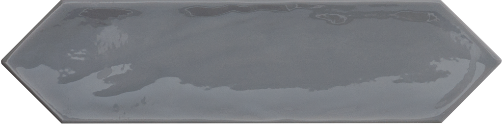 Керамическая плитка Cifre Kane Picket Grey, цвет серый, поверхность глянцевая, шестиугольник, 75x300