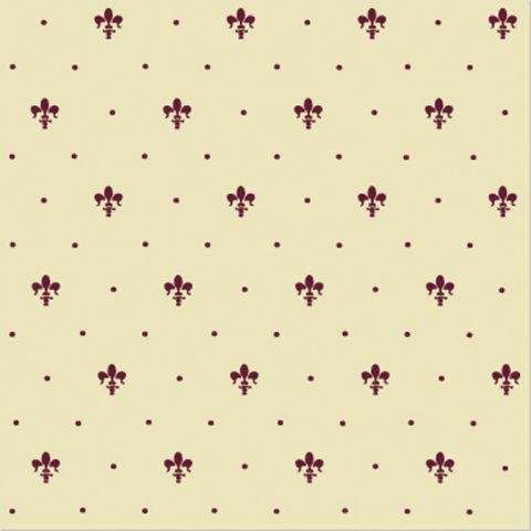 Керамическая плитка Petracers Giglio Bordeaux su Crema, цвет жёлтый, поверхность матовая, квадрат, 200x200