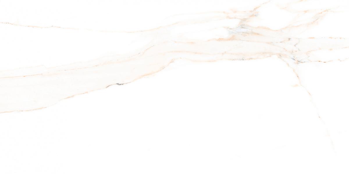 Керамогранит Laparet Golden Statuario Polir, цвет белый бежевый, поверхность полированная, прямоугольник, 600x1200