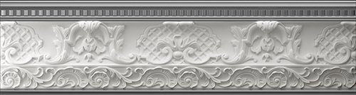 Бордюры Azteca Cen. Dream Ice, цвет серый, поверхность глянцевая, прямоугольник, 80x300