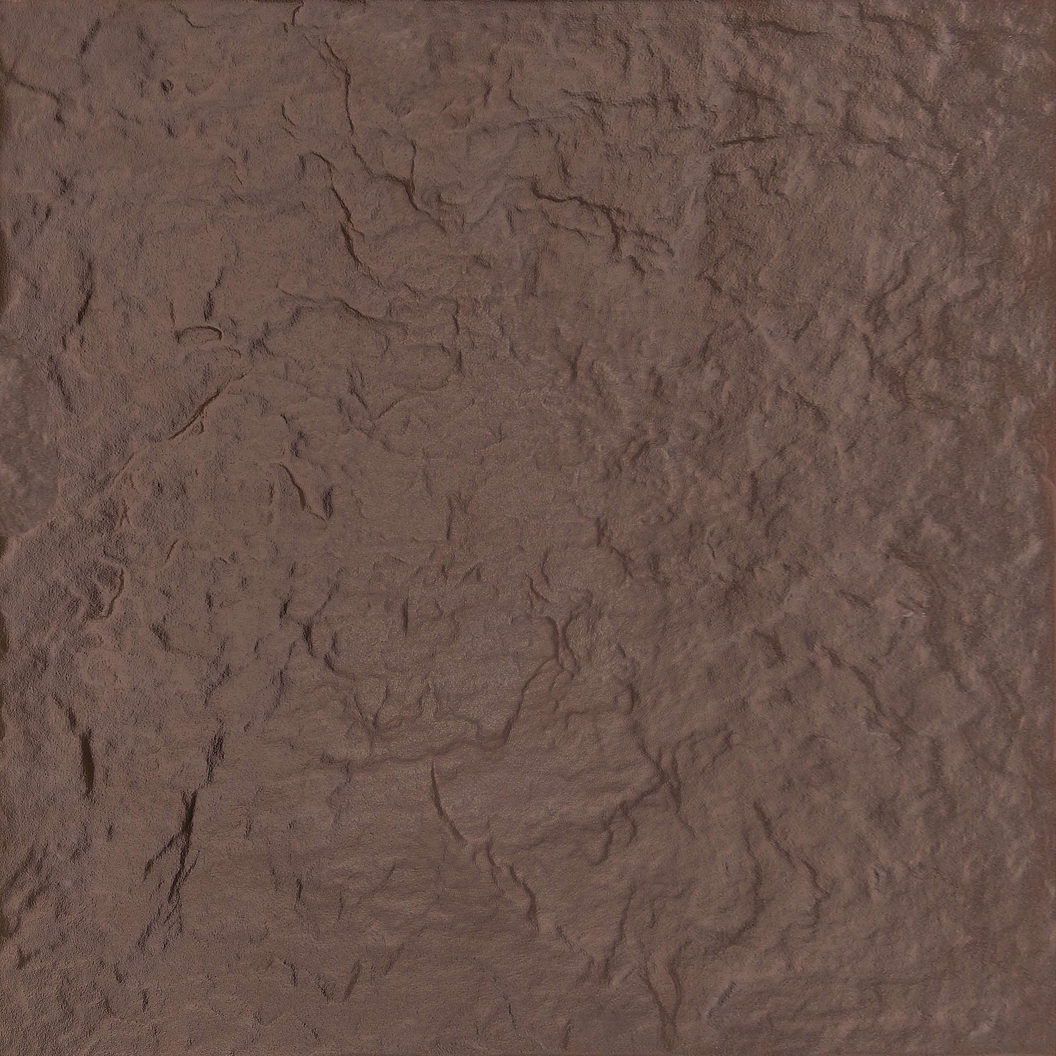 Клинкер Керамин Амстердам 4 рельеф, цвет коричневый тёмный, поверхность матовая, квадрат, 298x298