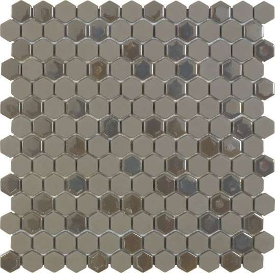 Мозаика Dune Contract Mosaics Fanky-DK 187208, цвет серый, поверхность глянцевая матовая, шестиугольник, 297x301