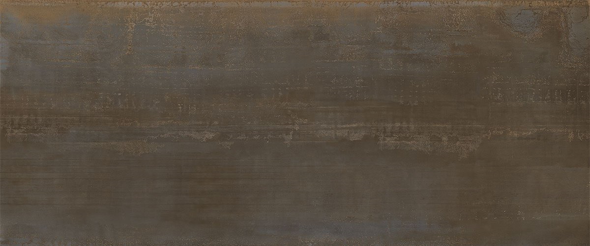 Широкоформатный керамогранит  Metal Corten Nat Ret 140023, цвет коричневый, поверхность матовая, прямоугольник, 1200x2800