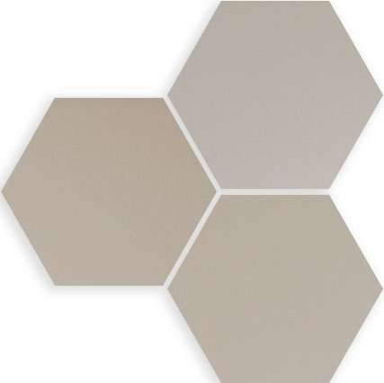 Керамогранит Wow Six Hexa Greige 122451, цвет серый, поверхность матовая, шестиугольник, 140x1603