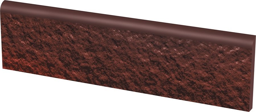 Бордюры Paradyz Cloud Brown Duro Цоколь, цвет коричневый, поверхность рельефная, прямоугольник, 81x300