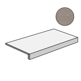 Ступени Ariana Concrea Plain Grey Gra. Top Ret PF60000849, цвет серый, поверхность матовая, прямоугольник с капиносом, 320x1200