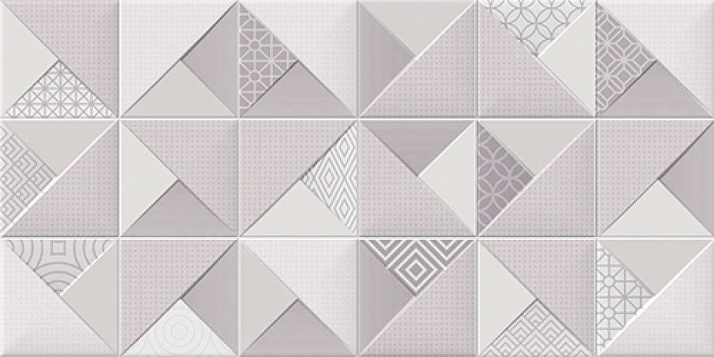 Керамическая плитка Belmar Origami Glam Grey, цвет серый, поверхность матовая, прямоугольник, 300x600