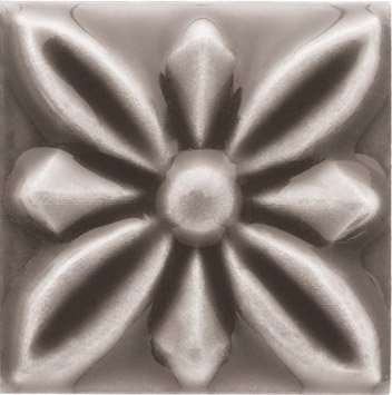 Вставки Adex ADST4057 Relieve Flor № 1 Timberline, цвет серый, поверхность глянцевая, квадрат, 30x30