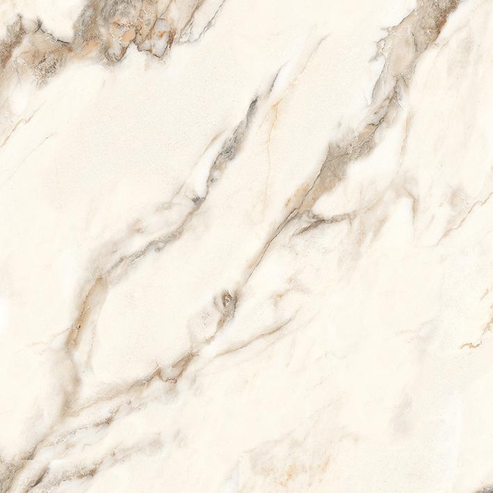 Керамогранит Laparet Calacatta Carve, цвет белый бежевый, поверхность матовая, квадрат, 600x600