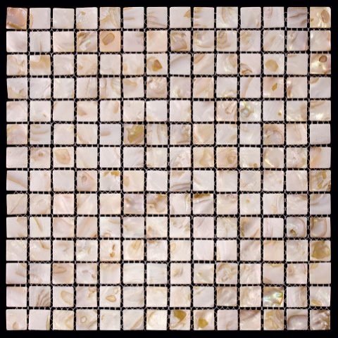 Мозаика Natural Mosaic Shell SMA-03-20 (Ракушка), цвет бежевый, поверхность полированная, квадрат, 305x305