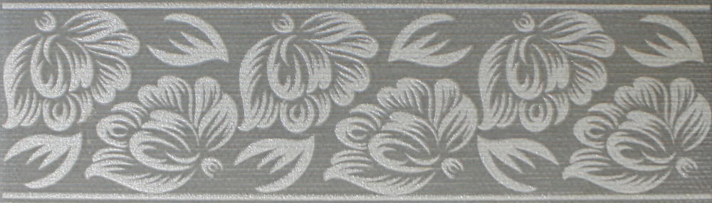 Бордюры Еврокерамика Тиволи В 24 TV 0446 M, цвет серый, поверхность матовая, прямоугольник, 77x270