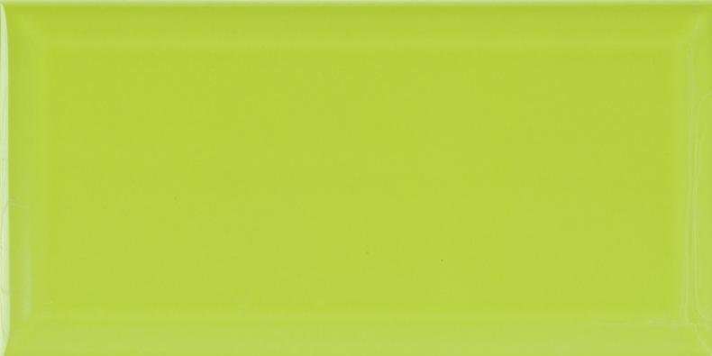 Керамическая плитка Ceramicalcora Biselado Verde, цвет зелёный, поверхность глянцевая, кабанчик, 100x200