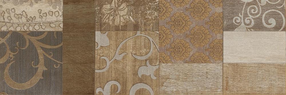 Декоративные элементы Serra Filigran Beige&Brown Relief Pastoral Decor 1, цвет бежевый, поверхность матовая, прямоугольник, 300x900