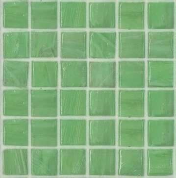 Мозаика Bisazza SM 10.10, цвет зелёный, поверхность глянцевая, квадрат, 322x322