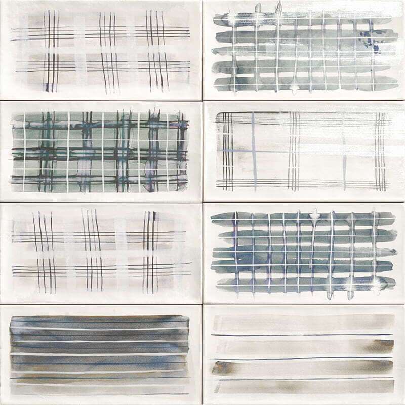 Декоративные элементы Mainzu Aquarel Deco Grey PT02918, цвет серый, поверхность глянцевая, прямоугольник, 150x300