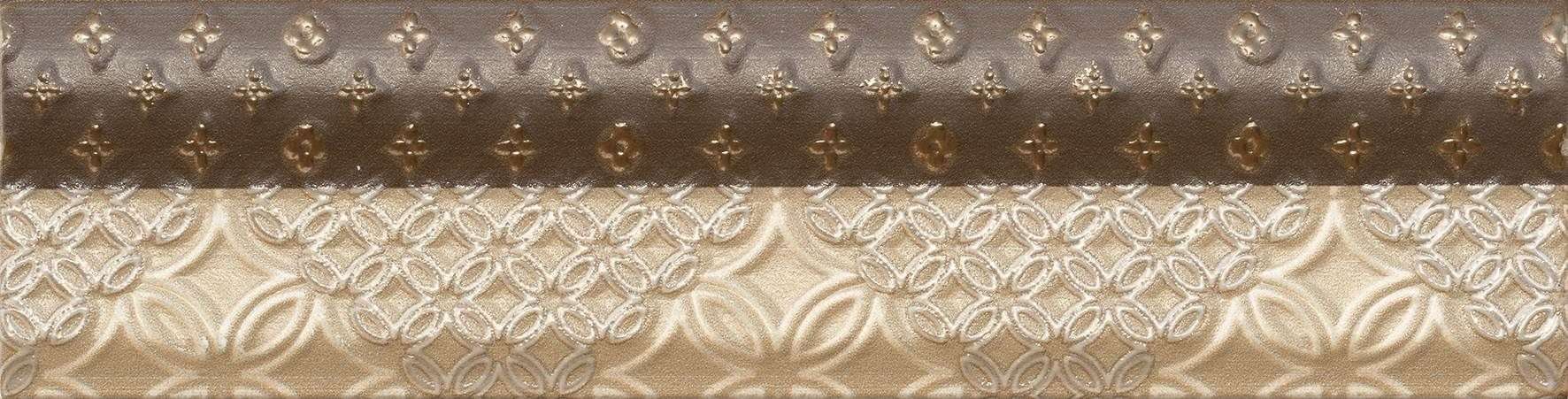 Бордюры Atlantic Tiles Deneuve Cenefa Majestueux, цвет коричневый, поверхность матовая, прямоугольник, 75x295
