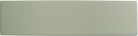 Керамическая плитка Wow Texiture Pattern Mix Sage 127137, цвет зелёный, поверхность 3d (объёмная), под кирпич, 62x250