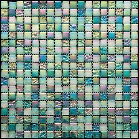 Мозаика Natural Mosaic Pastel 4PST-031 (Стекло), цвет зелёный, поверхность глянцевая, квадрат, 298x298