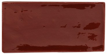 Керамическая плитка Cevica Antic Marron, цвет бордовый, поверхность глянцевая, кабанчик, 75x150