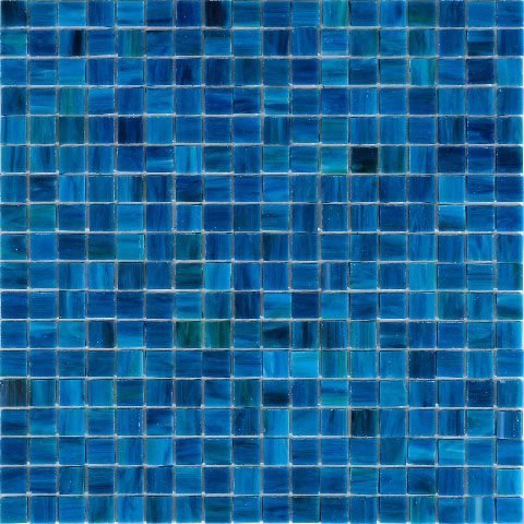 Мозаика Alma Mosaic Smalto SM36, цвет синий, поверхность глянцевая, квадрат, 150x150
