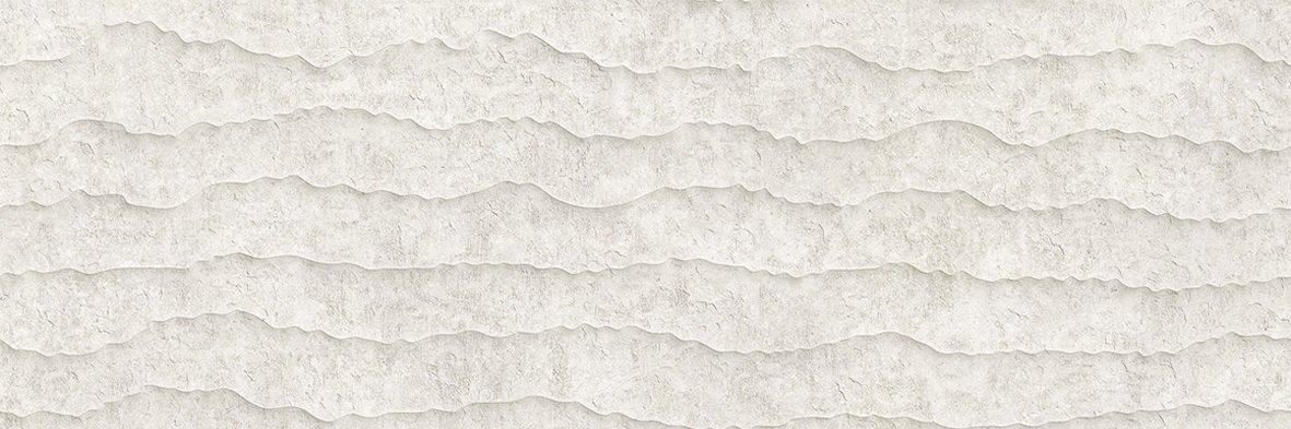 Керамическая плитка Venis Contour White, цвет белый, поверхность матовая, прямоугольник, 333x1000