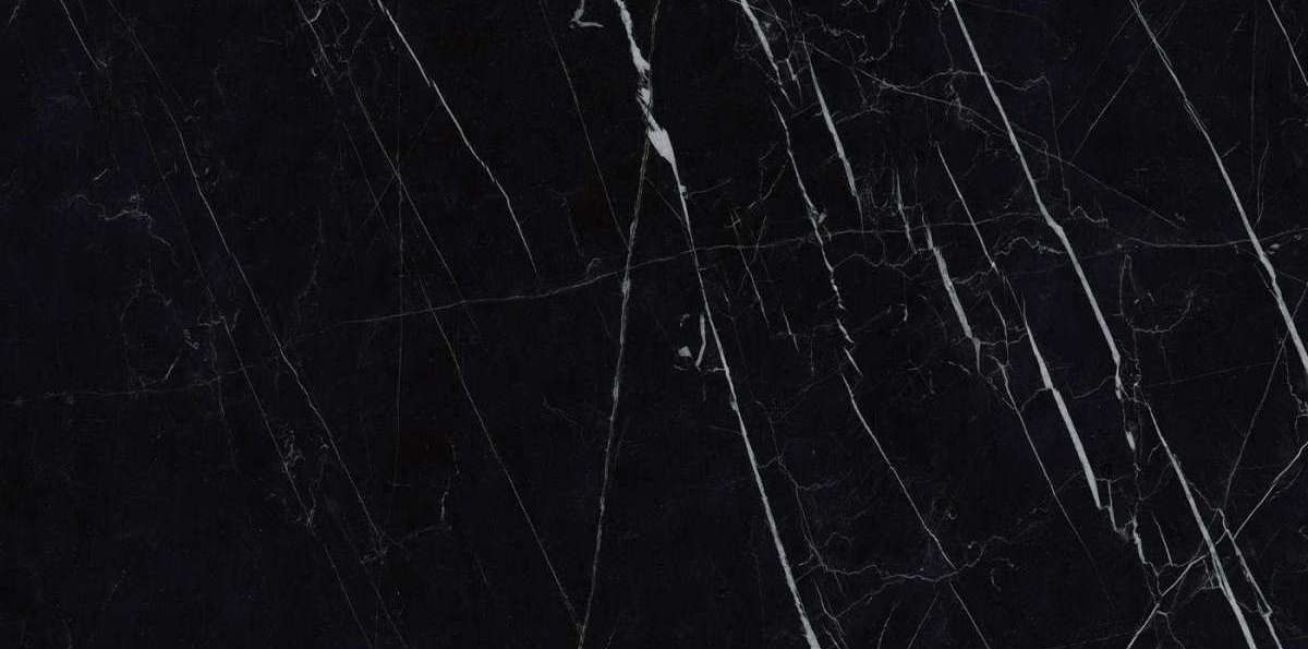 Керамогранит FMG Black Marquinia Lucidato LU628338, цвет чёрный, поверхность полированная, прямоугольник, 600x1200