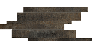 Декоративные элементы Rex Matieres Modulo Listello Sfalsato Barrique 755941, цвет коричневый, поверхность матовая, под кирпич, 210x400