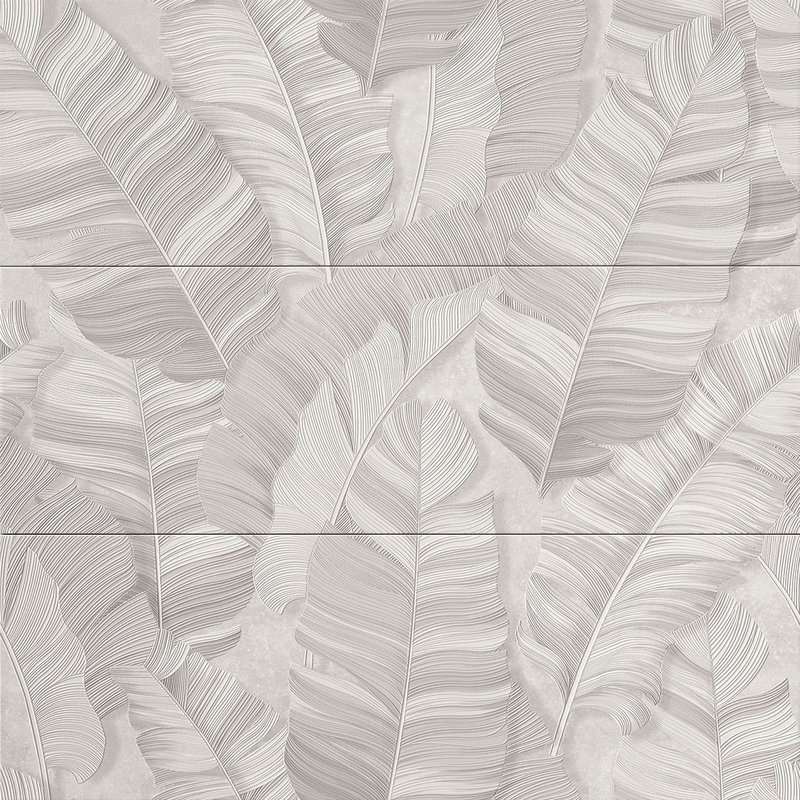 Панно Fap Nux Foliage White Inserto Mix 3, цвет белый, поверхность матовая, квадрат, 750x750