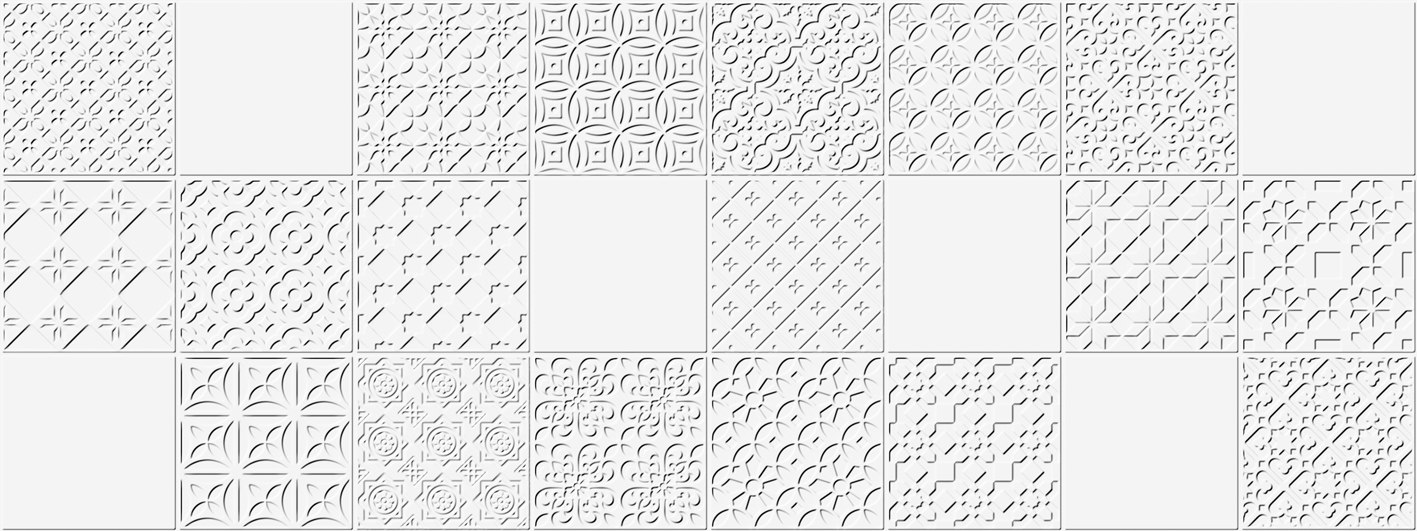 Декоративные элементы Porcelanosa Matt Deco 100239818, цвет белый, поверхность матовая, прямоугольник, 450x1200