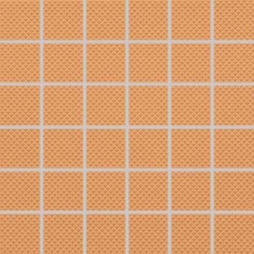 Мозаика Rako Color Two GRS05650 (5x5), цвет оранжевый, поверхность структурированная, квадрат, 300x300