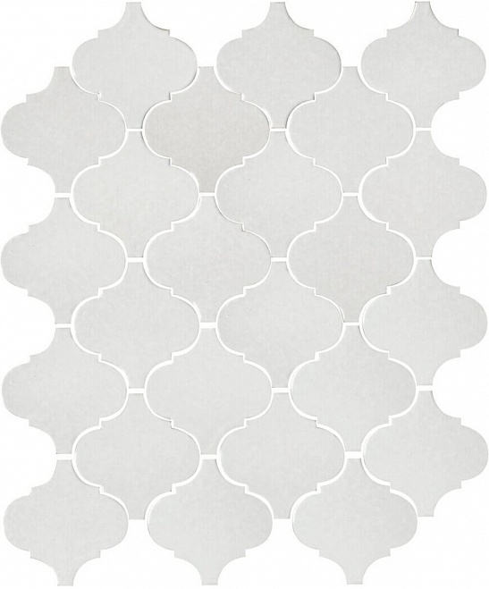 Керамическая плитка Kerama Marazzi Арабески глянцевый белый 65000, цвет белый, поверхность глянцевая, арабеска, 260x300