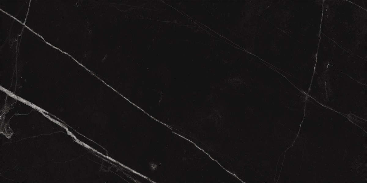 Керамическая плитка Axima Орлеан Черная, цвет чёрный, поверхность глянцевая, прямоугольник, 300x600