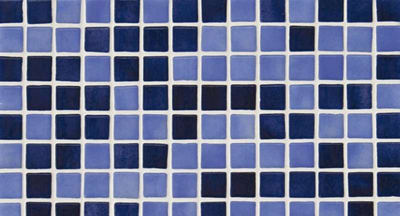 Мозаика Ezarri Antislip 2577 - С, цвет синий, поверхность матовая, прямоугольник, 313x495