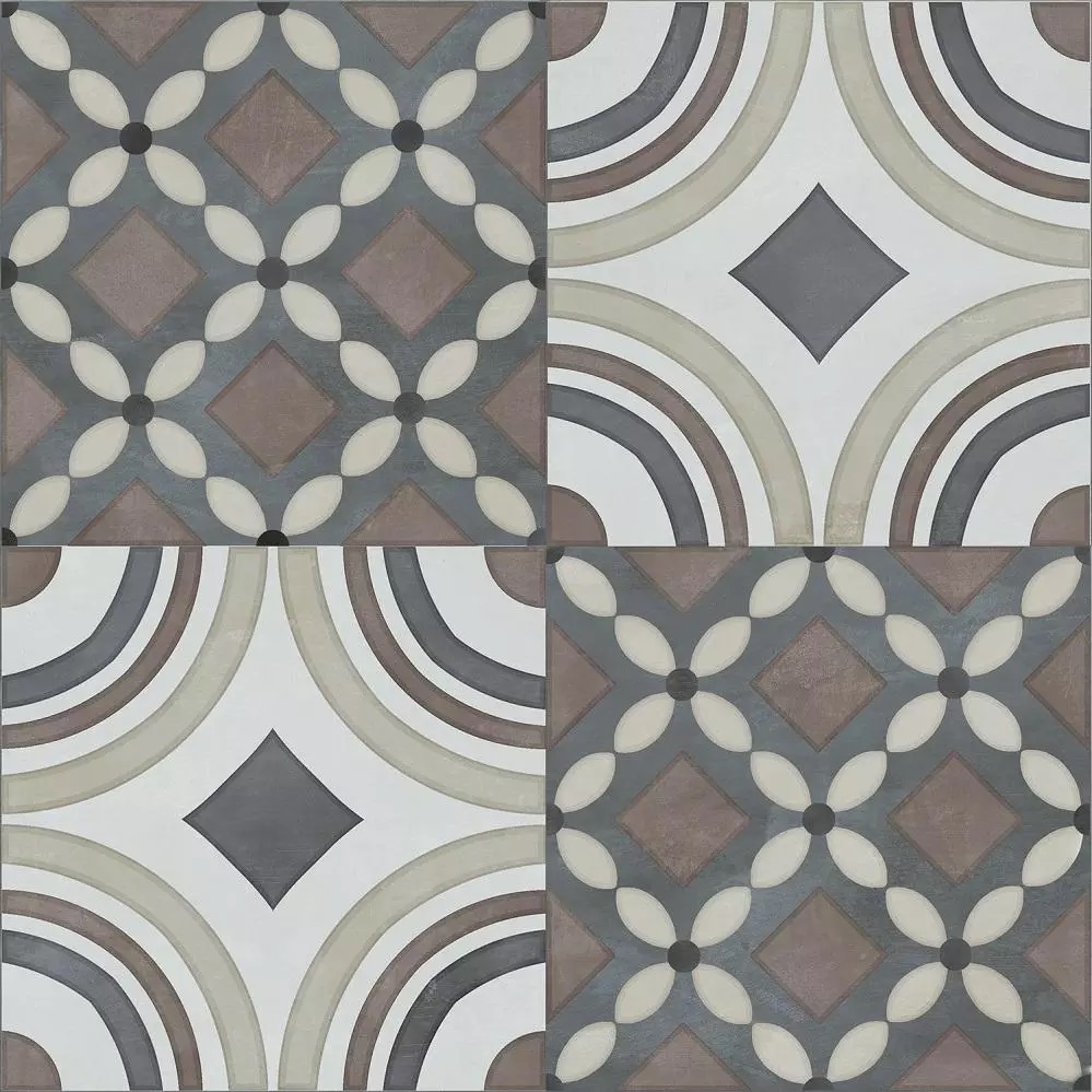 Декоративные элементы Kerama Marazzi Чементо декор 4 матовый VT\A596\5301, цвет коричневый, поверхность матовая, квадрат, 200x200