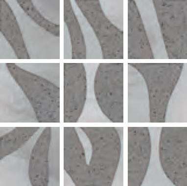 Керамогранит Ornamenta Maiolicata Abstraction White M2020ABW, цвет серый, поверхность матовая, квадрат, 200x200